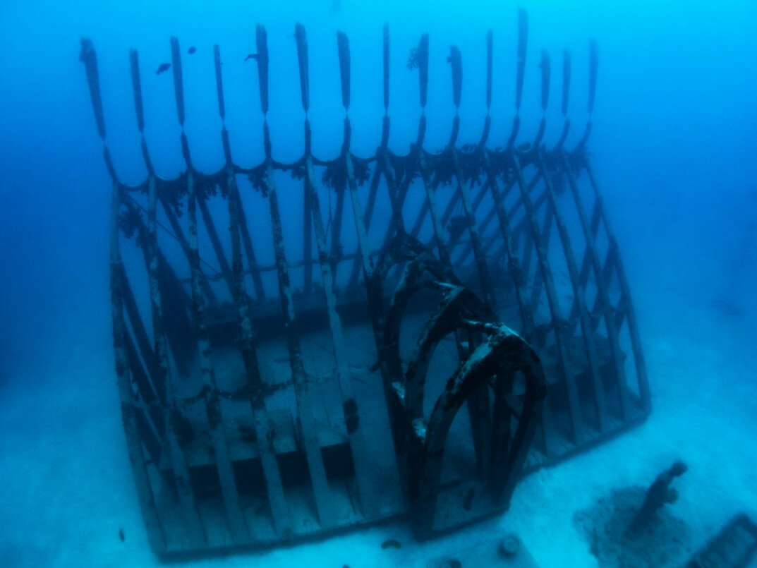sunken shipwreck underwater